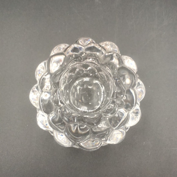 Orrefors Signed  RASPBERRY BUBBLE CANDLE HOLDER Votive Tealight - Picture 3 of 5